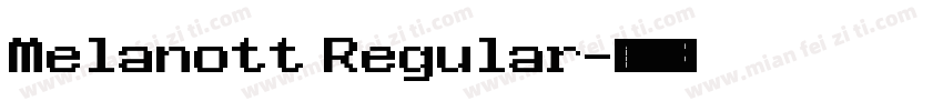 Melanott Regular字体转换